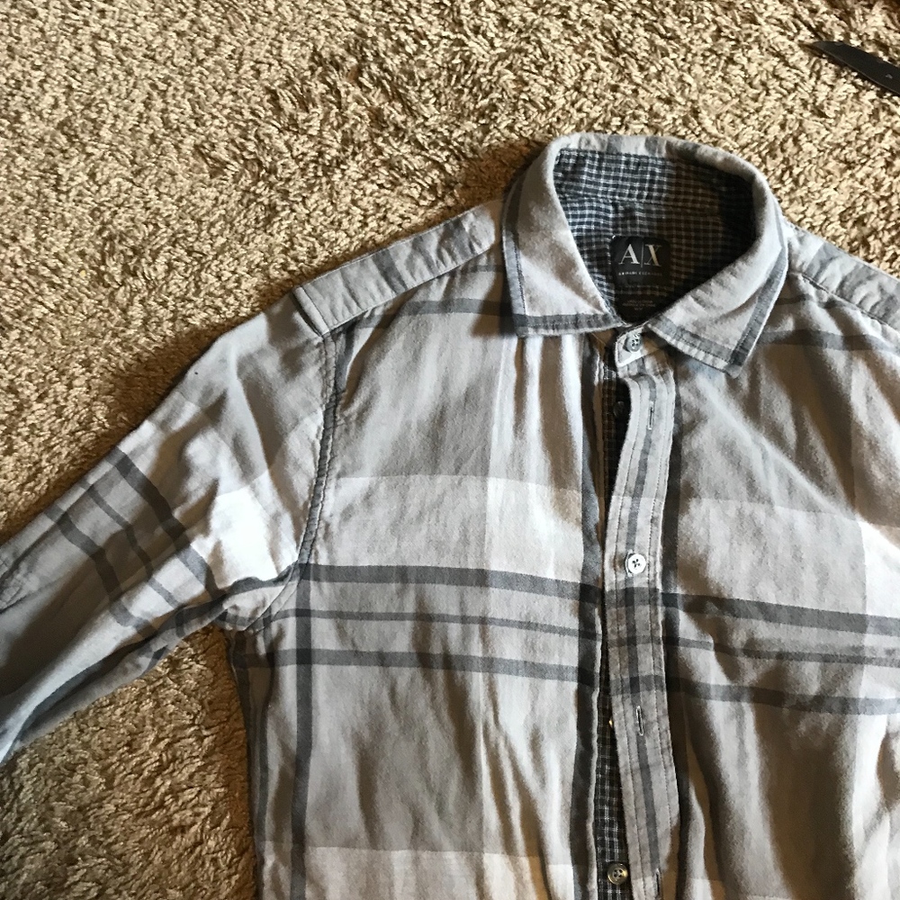Armani Exchange Long Sleeve Button Up
